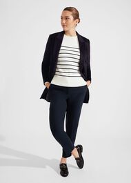 Skye Coat With Wool, Navy, hi-res