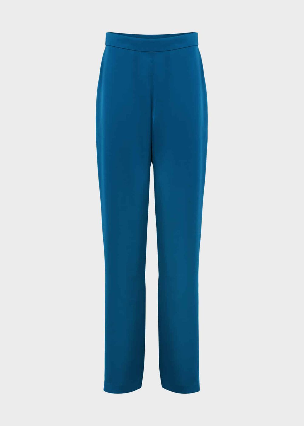 Judith Satin Trousers, Steel Blue, hi-res