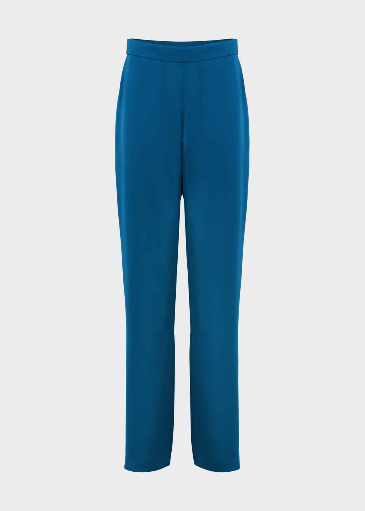 Judith Satin Trousers, Steel Blue, hi-res