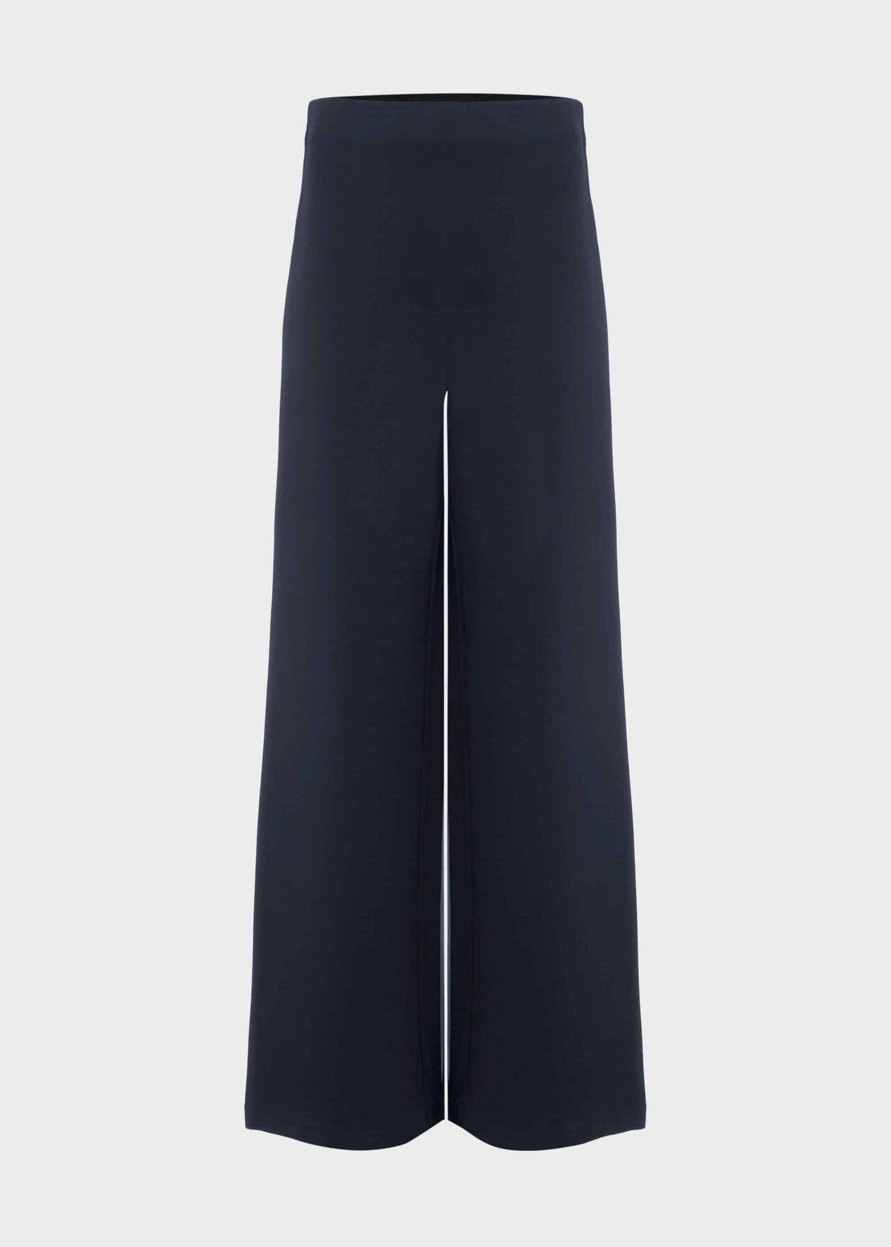 Pippa Jersey Wide Leg Trousers, Navy, hi-res