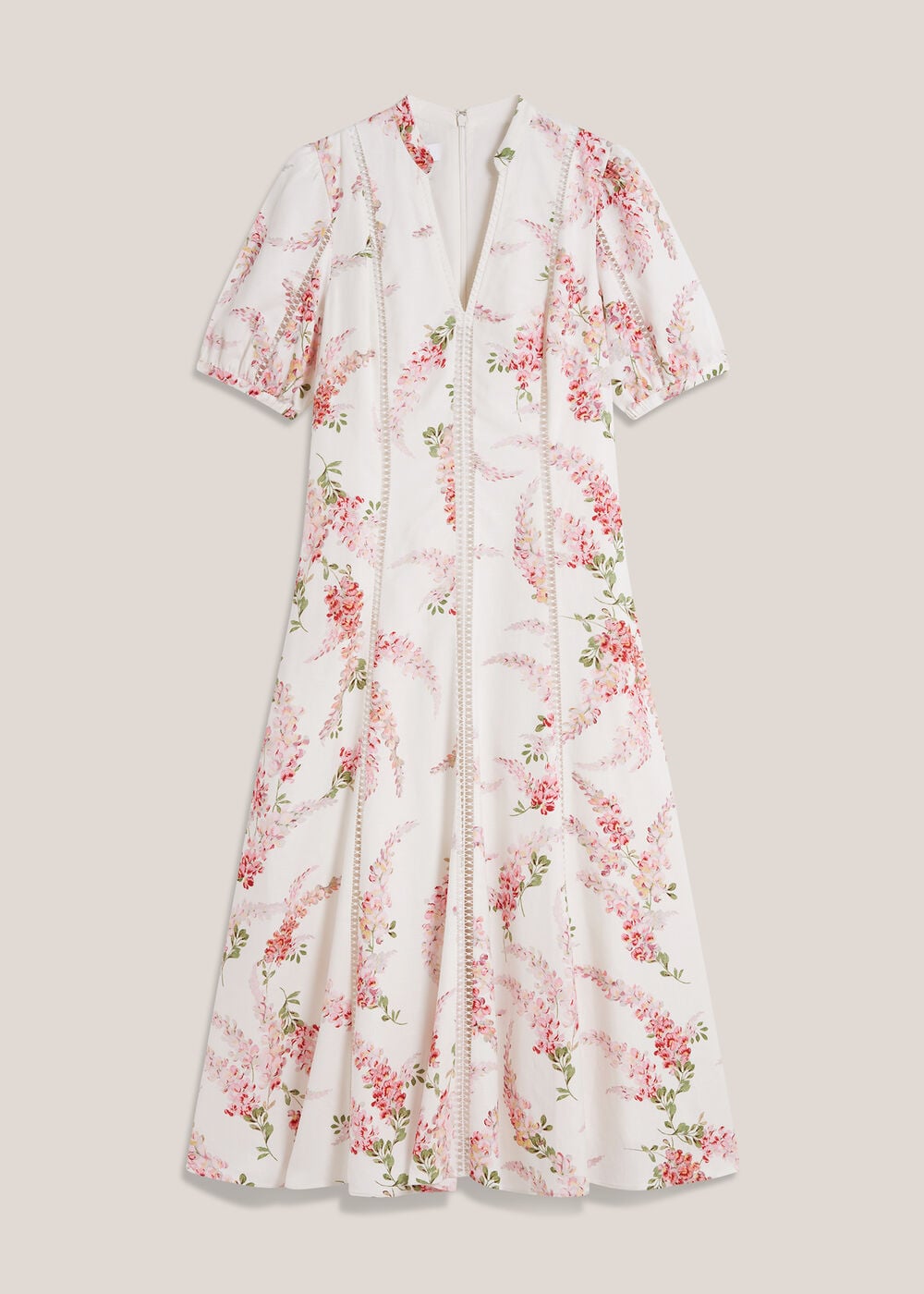 Matilda Trimmed Linen Dress | Hobbs US | Matilda Trimmed Linen Dress | Hobbs US |