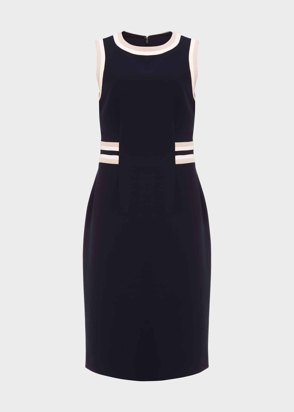 Ebony Dress, Navy Camel Ivry, hi-res