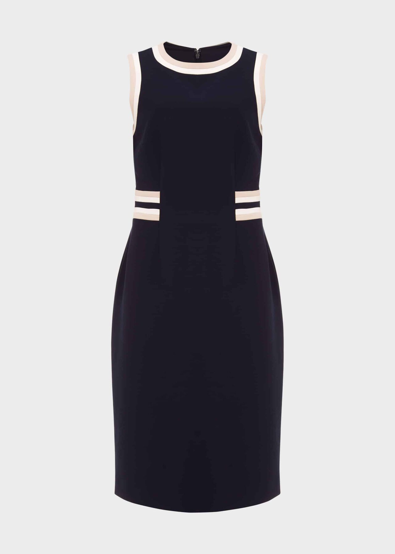 Ebony Dress, Navy Camel Ivry, hi-res