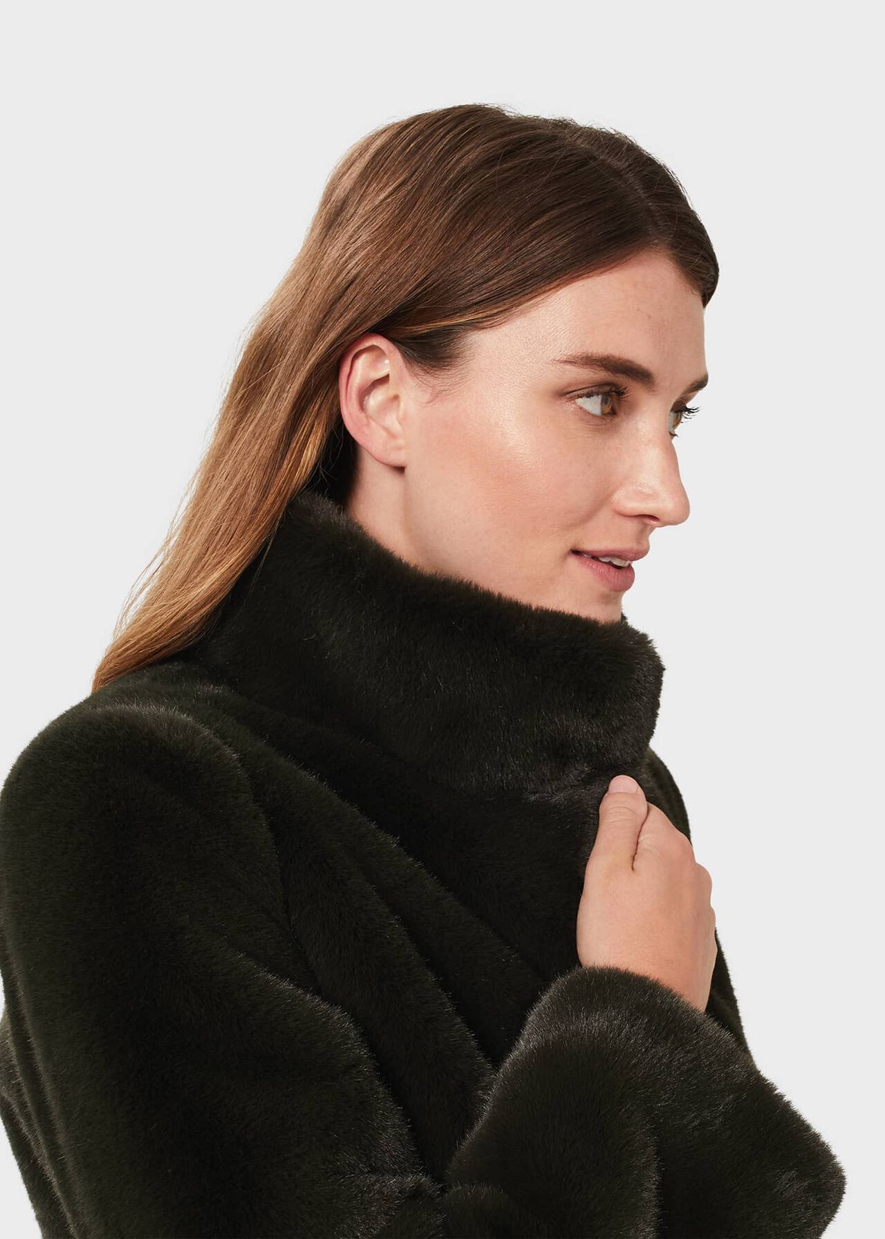 Petite Maddox Coat, Olive Green, hi-res