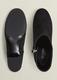 Evelyn Suede Ankle Boots, Black, hi-res