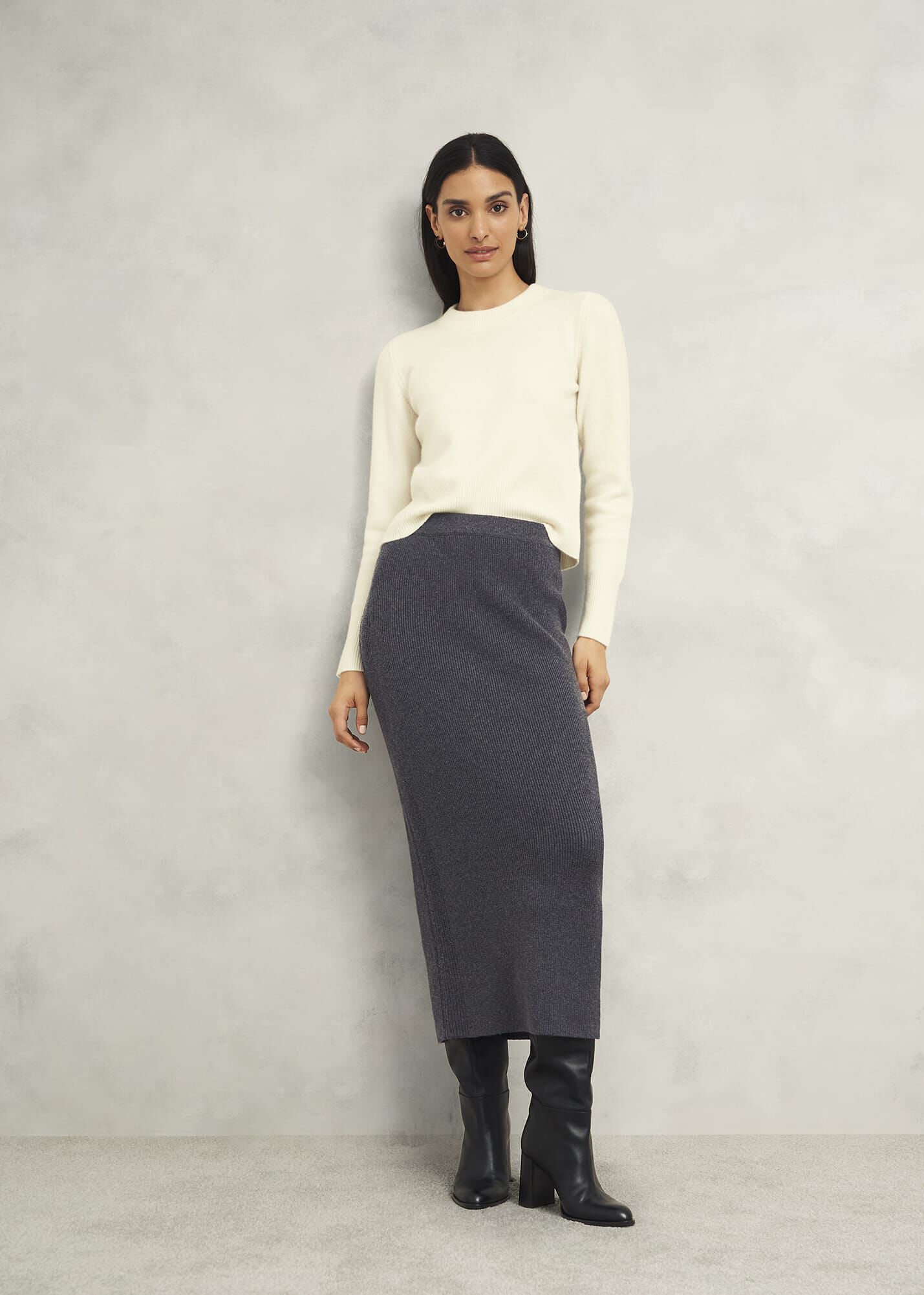 Gaskell Co Ord Wool Cotton Skirt Hobbs UK