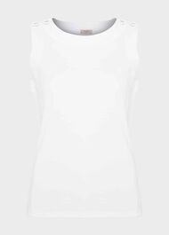 Maddy Cotton Top, White, hi-res