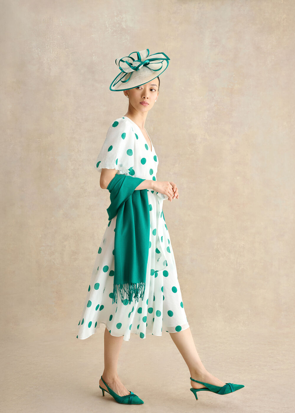 Renee Suede Slingbacks, Meadow Green, hi-res