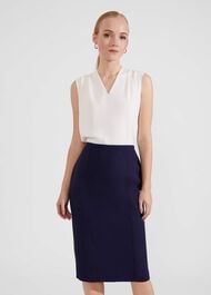 Phoebe Pencil Skirt, Dark Midnight, hi-res