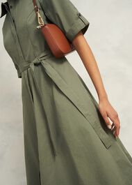 Riley Cotton Dress, Sage Green, hi-res