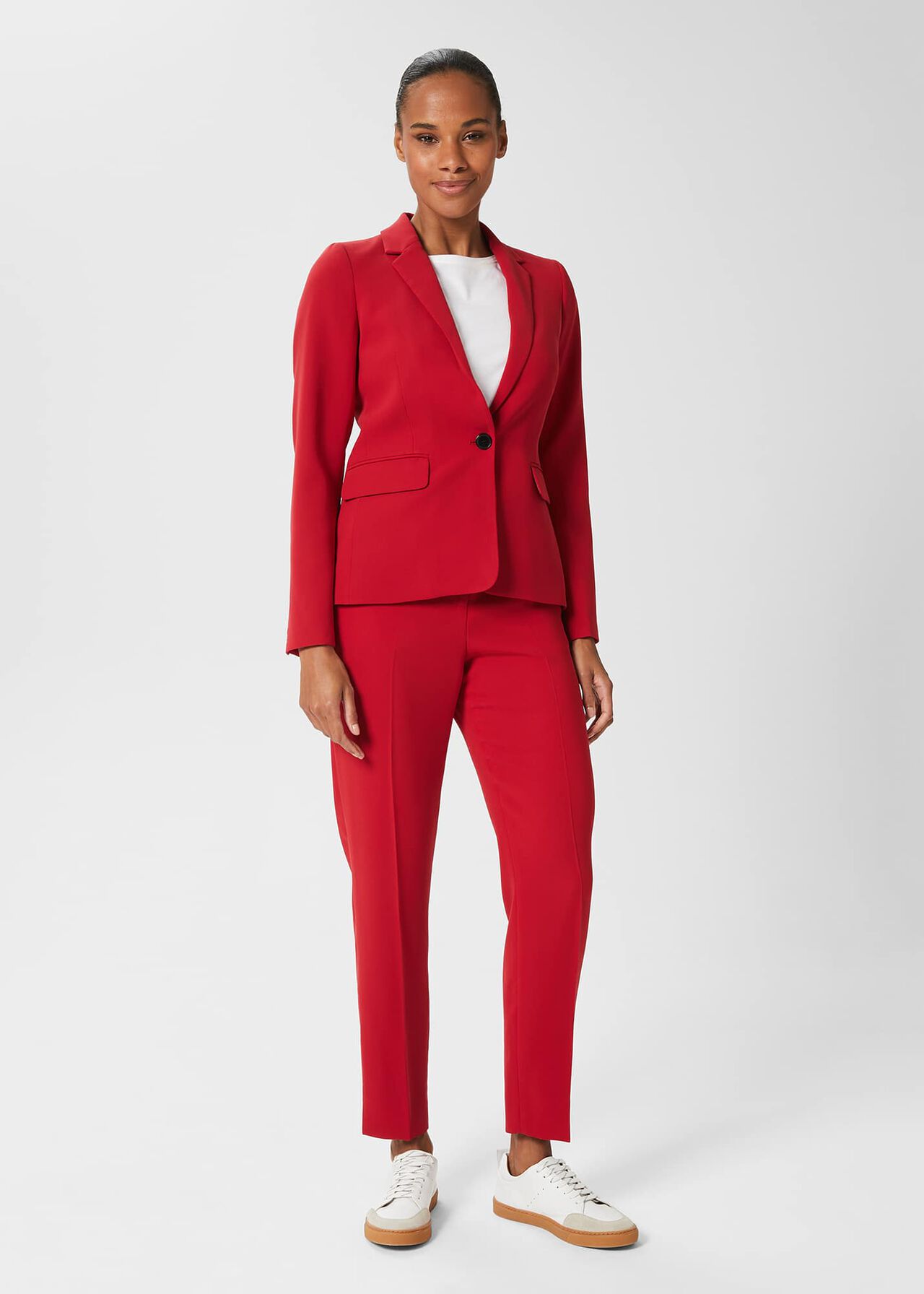 Adelia Trousers, Red, hi-res