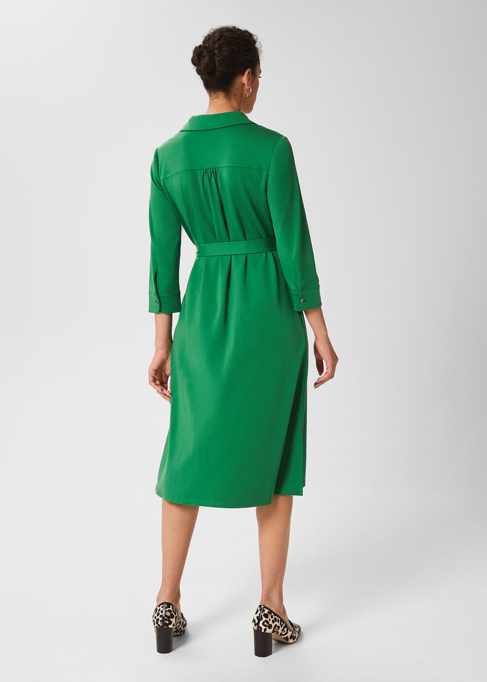 Christa Dress, Dark Green, hi-res