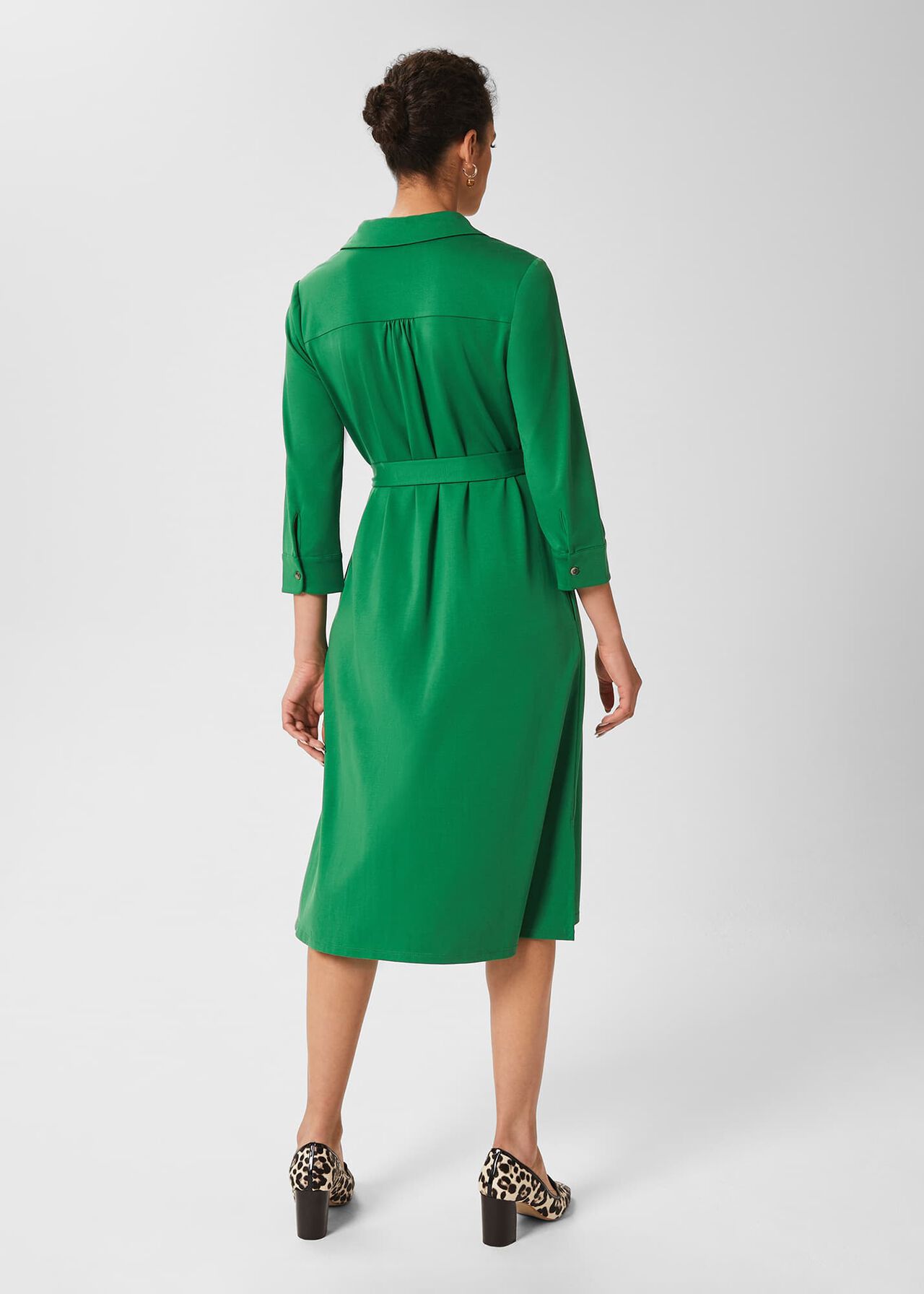 Christa Dress, Dark Green, hi-res