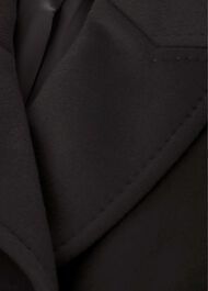 Petite Olivia Wool Wrap Coat, Black, hi-res