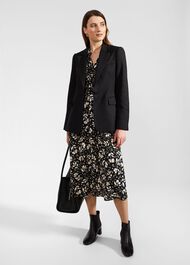 Kiera Blazer With Wool, Black, hi-res