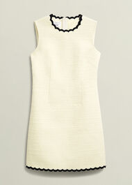 Laskett Boucle Mini Dress, Buttercream, hi-res