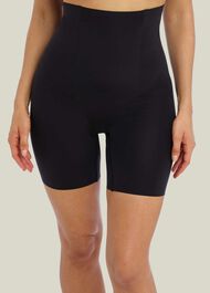 Moderate Control High Waist Long Leg Shaper , Black, hi-res