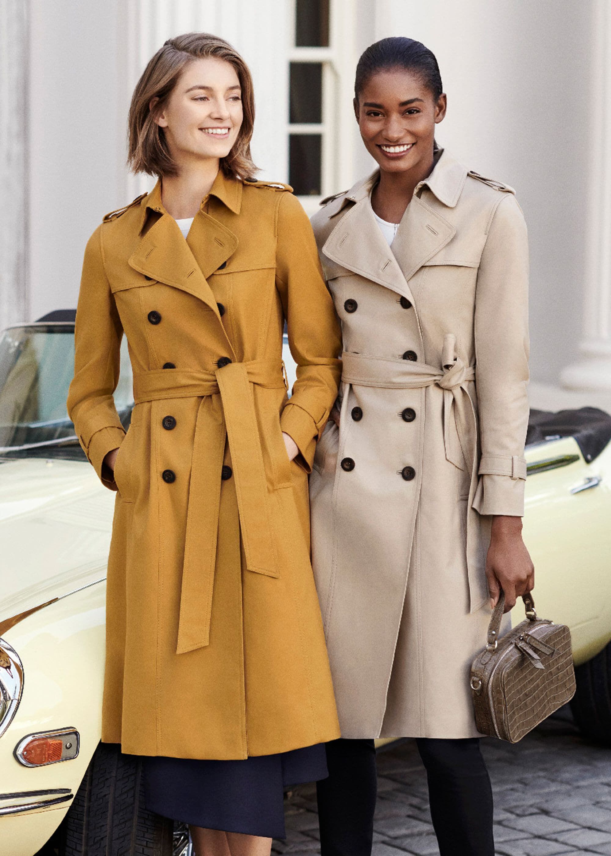 Petite Saskia Water Resistant Trench Coat