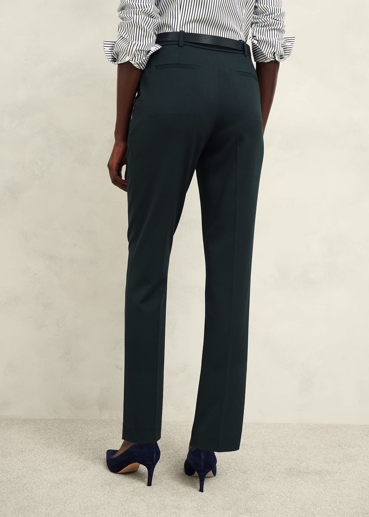 Linda Tapered Trousers, Deep Pine Green, hi-res