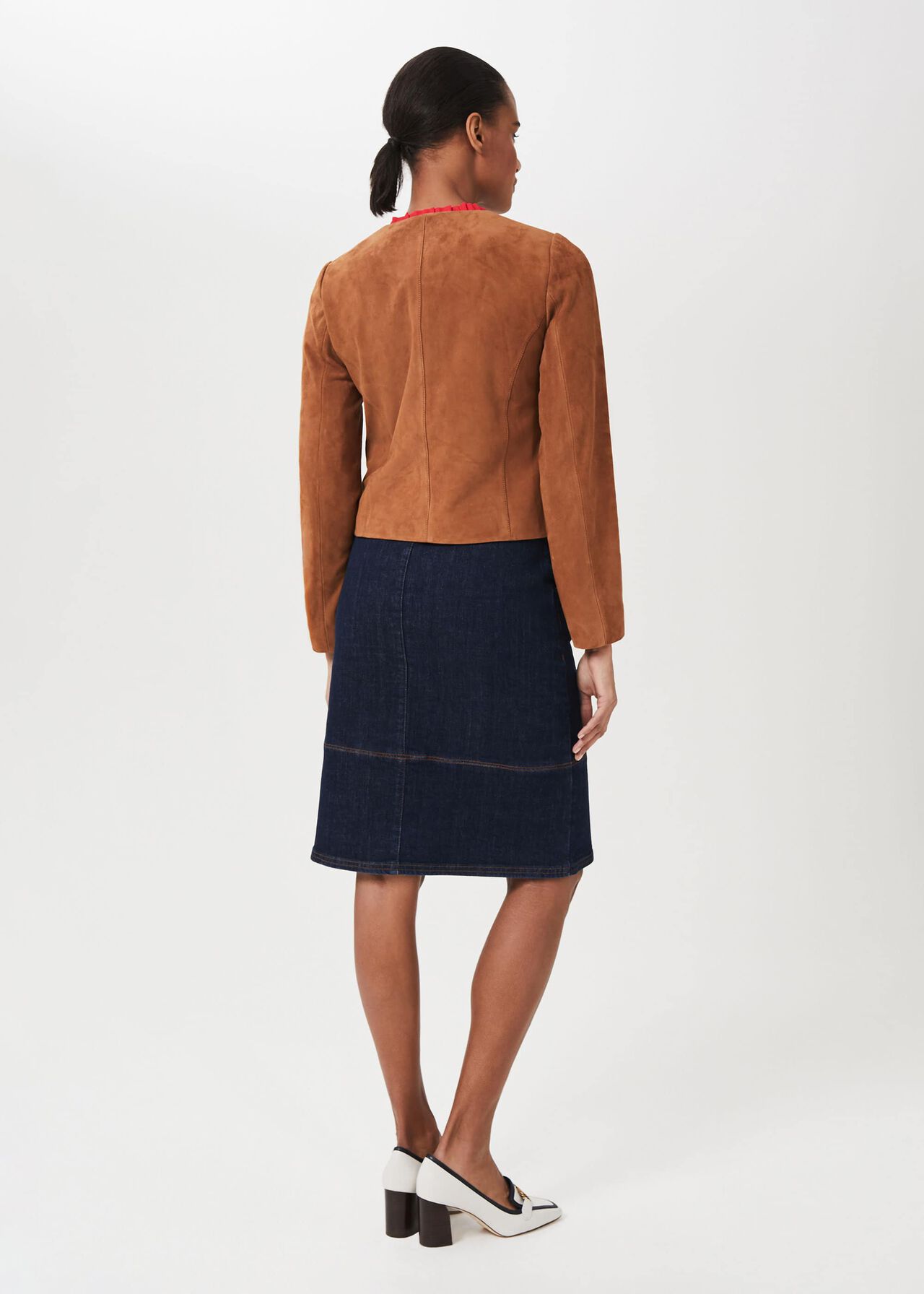 Mariette Suede Jacket, Toffee, hi-res