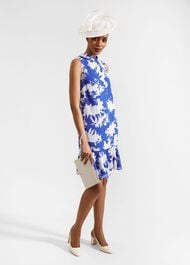 Madeline Dress, Blue Ivory, hi-res