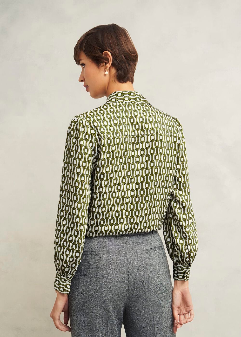 Tallie Shirt, Ivory Green, hi-res