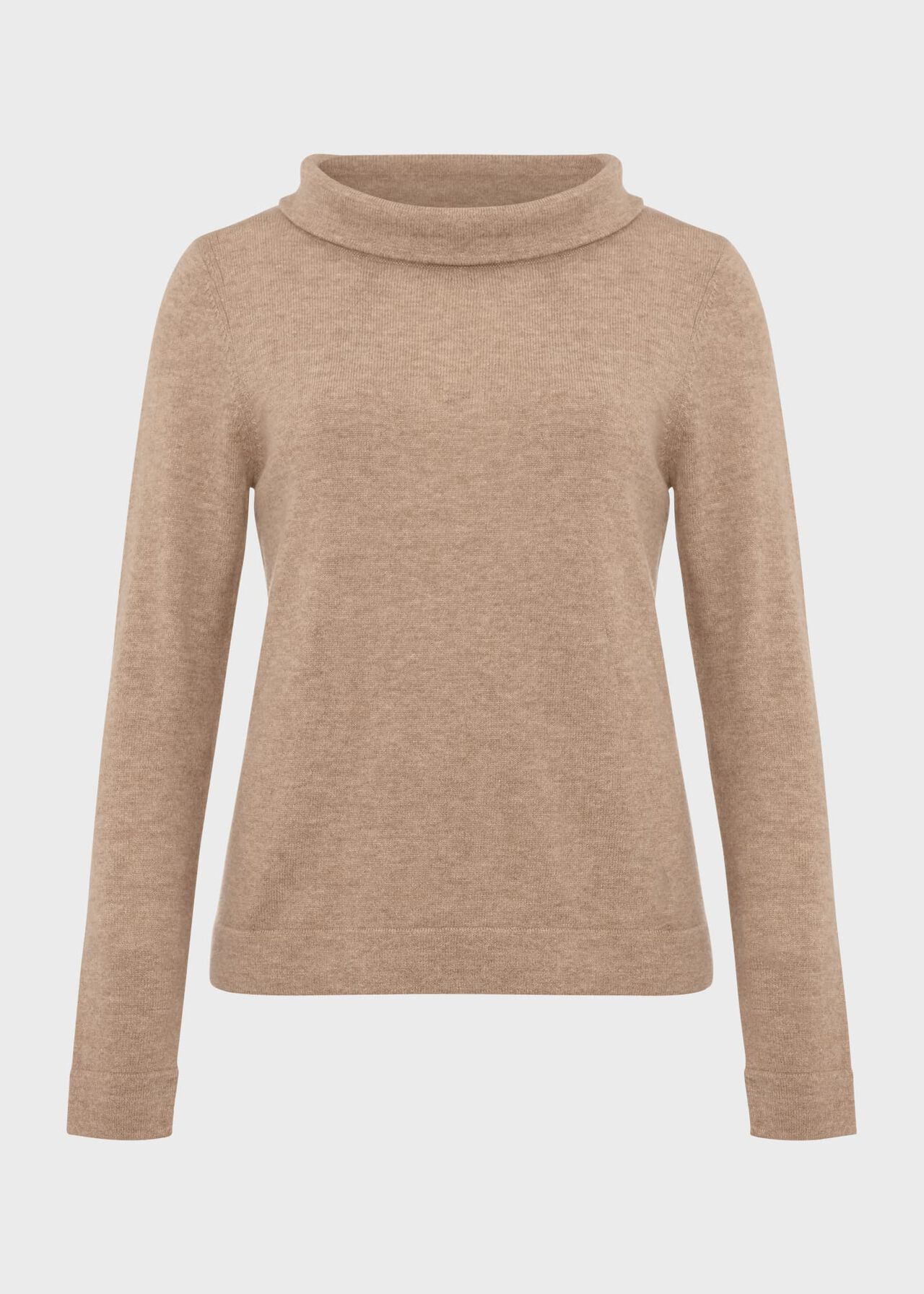 Hobbs Audrey Cashmere and Wool Jumper, Pink Marl at John Lewis