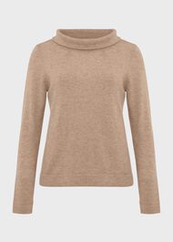 Audrey Wool Cashmere Jumper, Oatmeal, hi-res