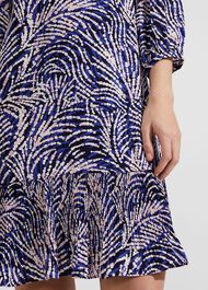Lilith Dress, Navy Blue Multi, hi-res