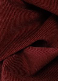 Ria Cord Mini Skirt , Deep Berry Red, hi-res