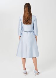 Marcella Silk Wool Jacket, Celeste Blue, hi-res