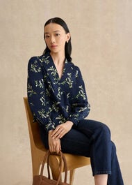 Annie Floral Embroidered Top, Midnight Multi, hi-res