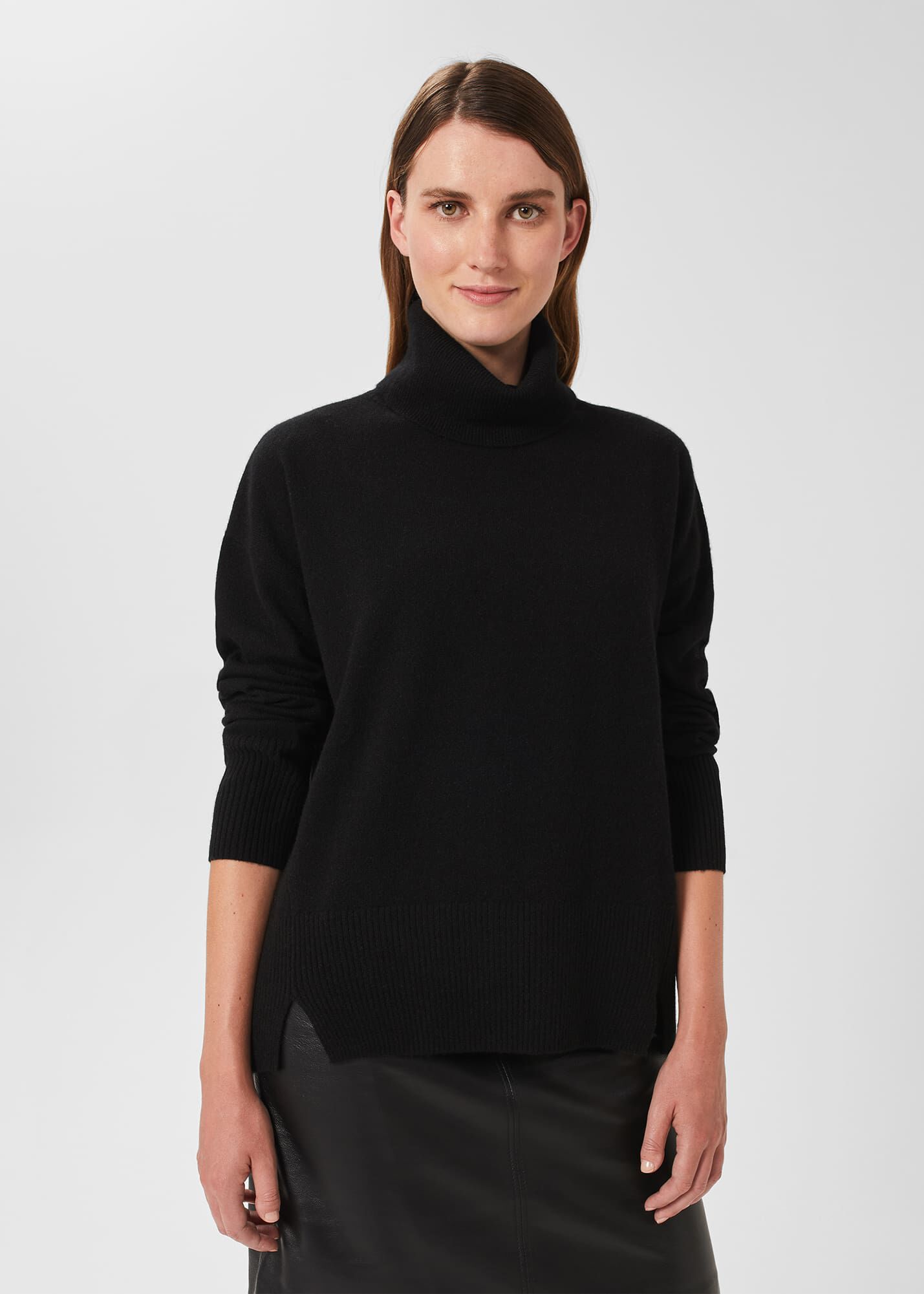 Ladies black deals cashmere jumper