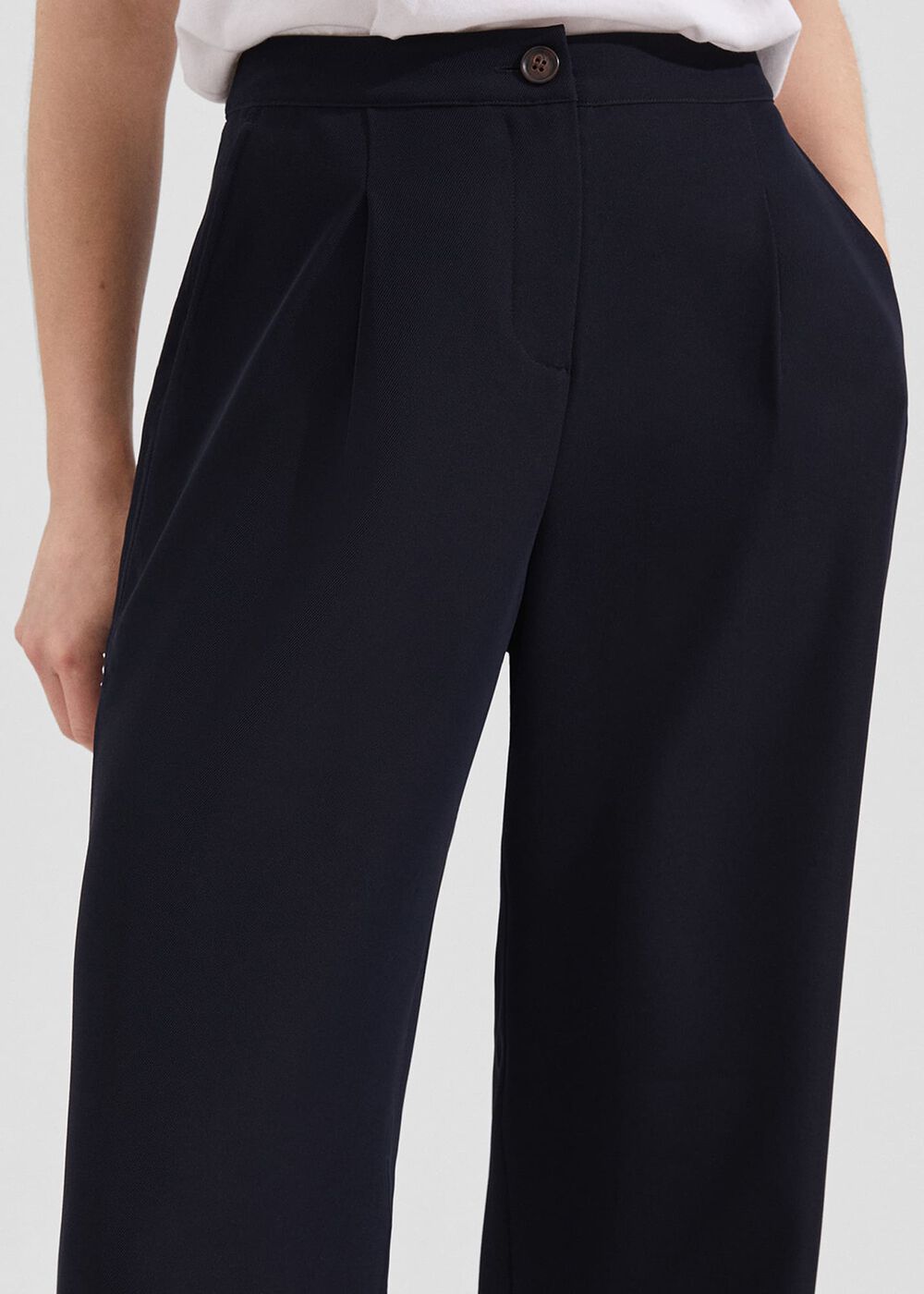 Zuri Twill Pants, Navy, hi-res