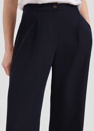 Zuri Twill Pants, Navy, hi-res