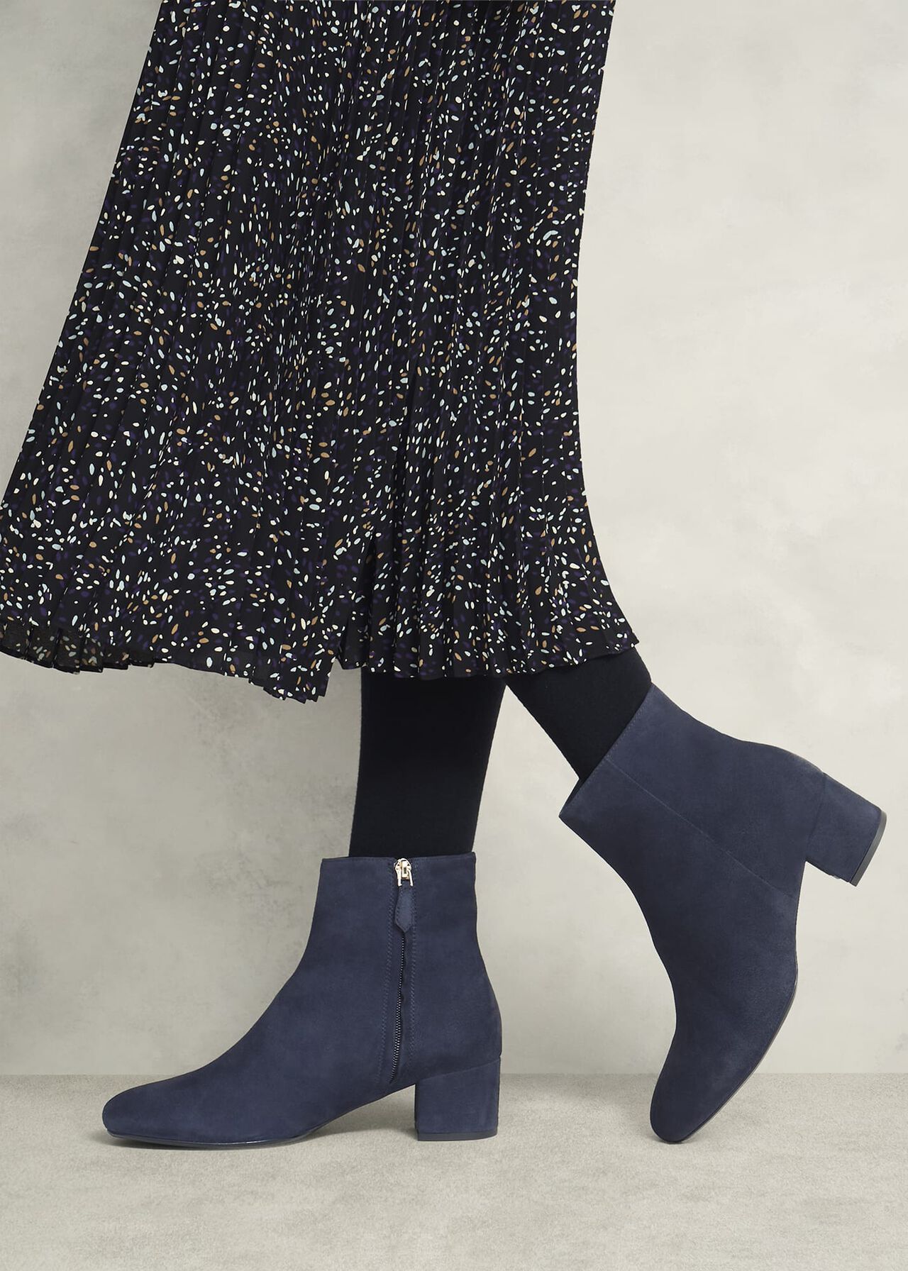 Evelyn Ankle Boots, Hobbs Navy, hi-res