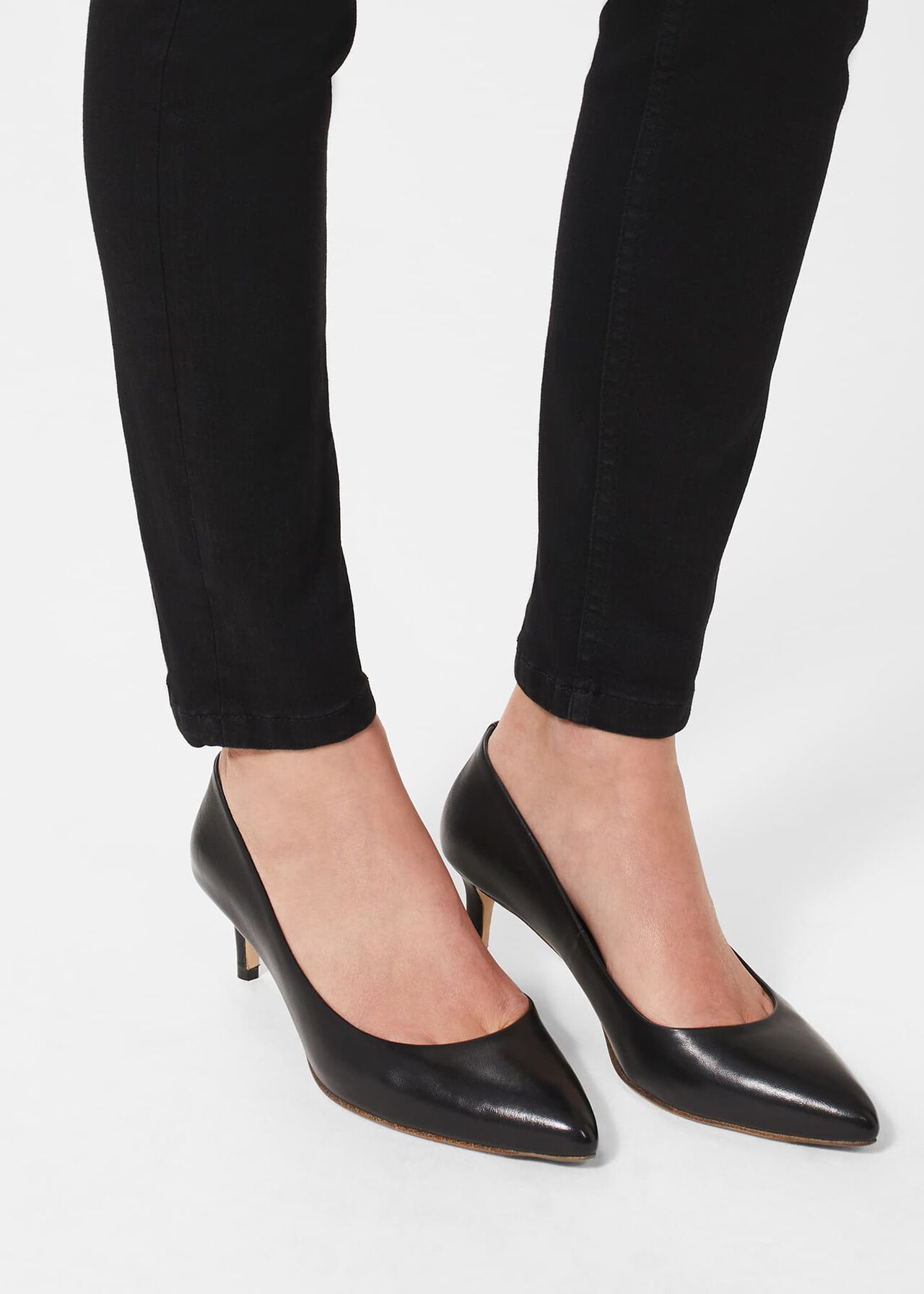 Emma Court Shoes, Black, hi-res