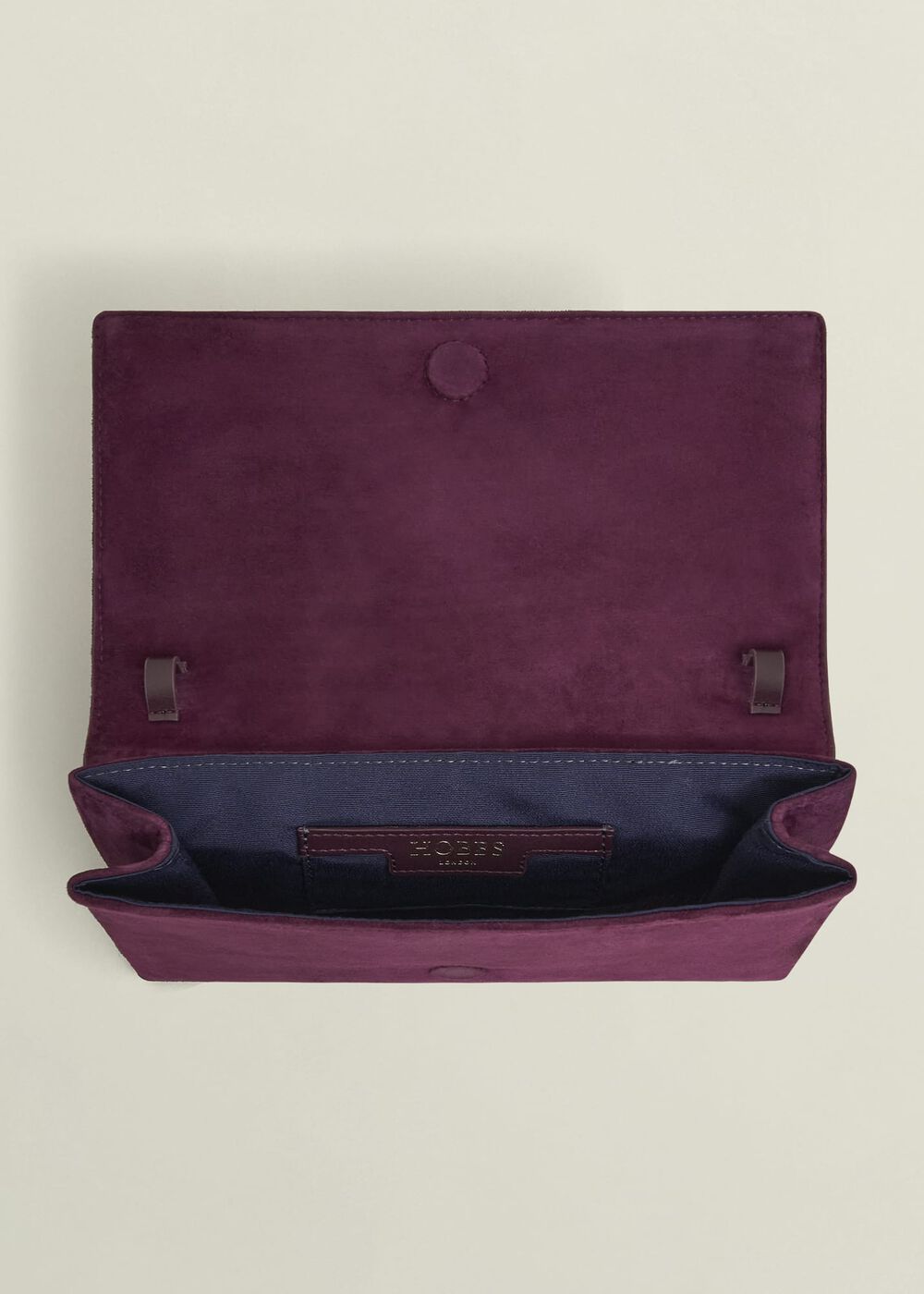 Renata Suede Clutch bag, Onyx Red, hi-res