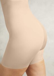 Moderate Control High Waist Long Leg Shaper , Frappe, hi-res