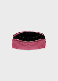 Margot Leather Small Make-Up Bag, Raspberry Pink, hi-res
