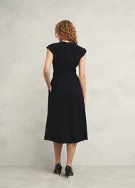 Meera Belted Dress, Black, hi-res