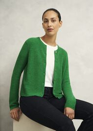 Jasmina Cardigan With Alpaca, Lush Green, hi-res
