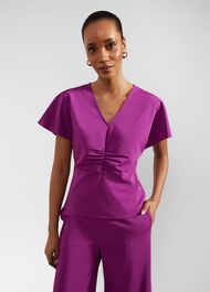 Venetia Top, Magenta Purple, hi-res