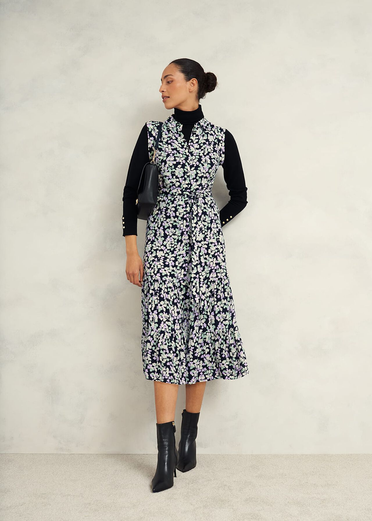 Petite Esme Dress, Navy Multi, hi-res