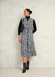 Petite Esme Dress, Navy Multi, hi-res