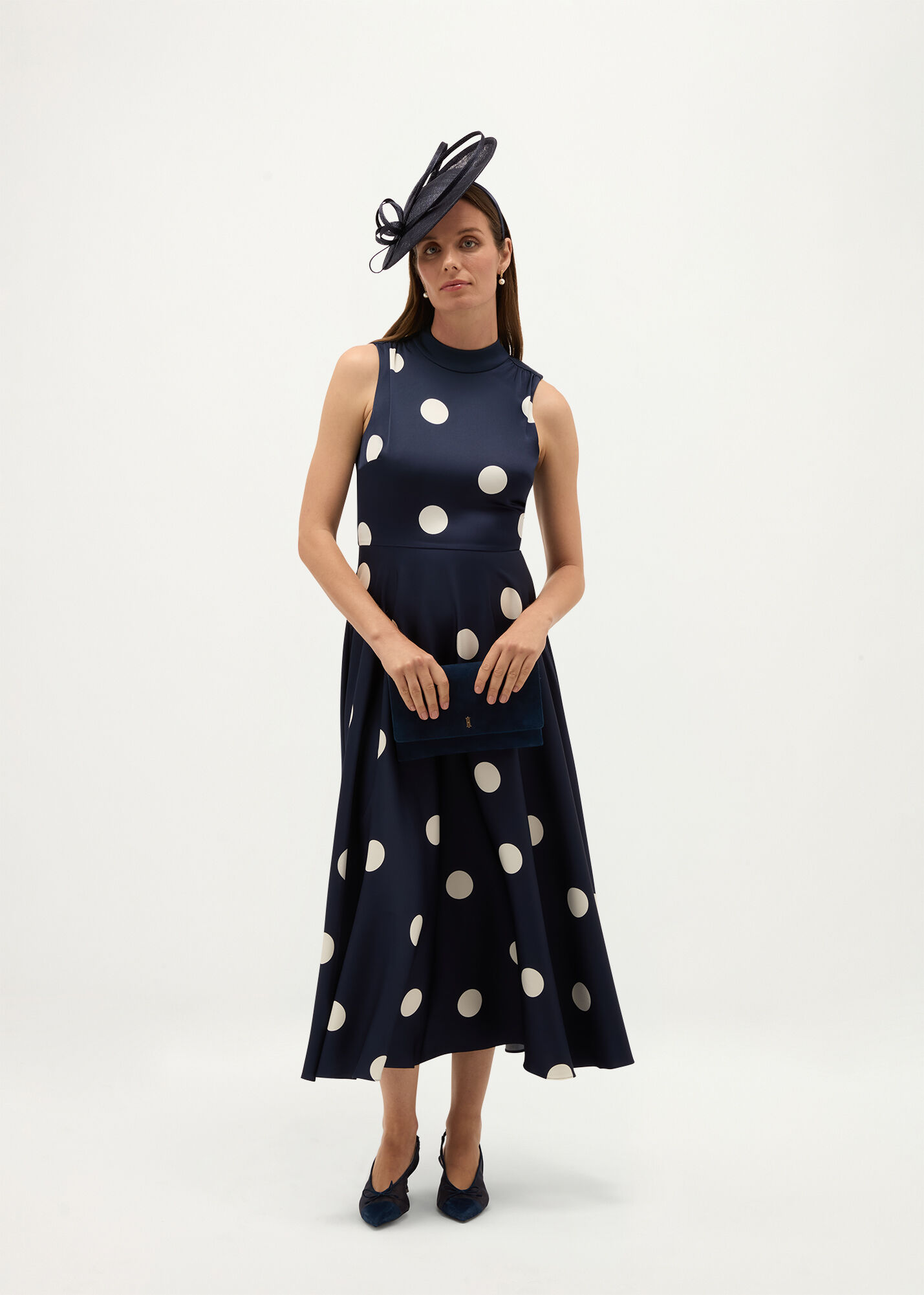Mia Satin Spot Dress | Hobbs US |