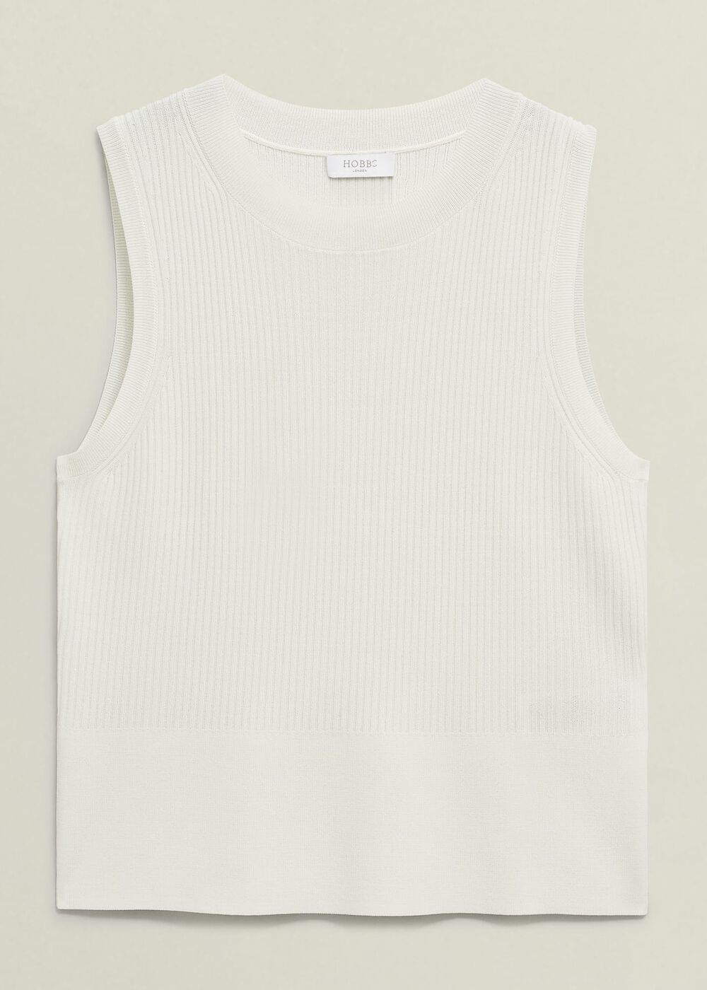 Aubrey Knitted Top, Hobbs Ivory, hi-res