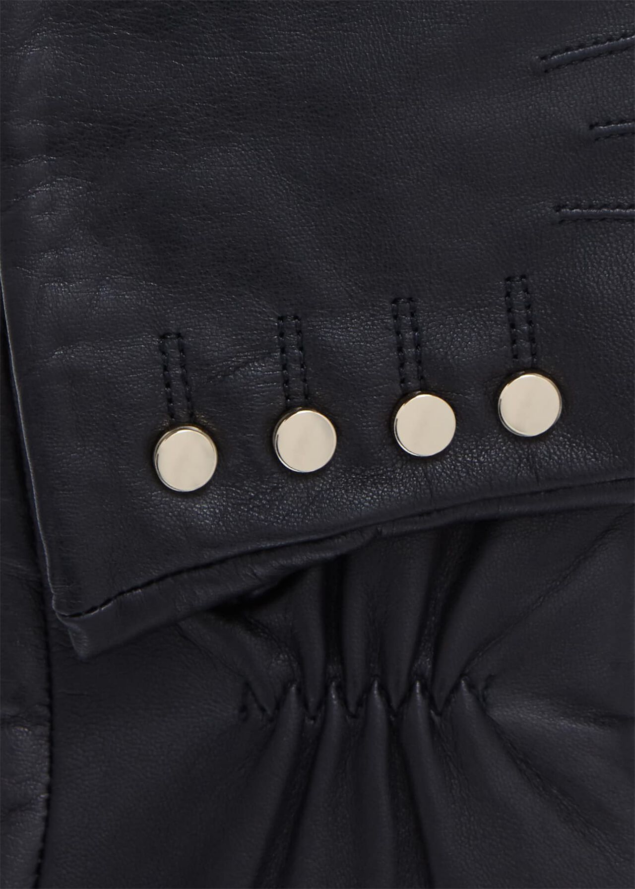 Sienna Leather Glove, Black, hi-res