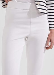 Kaya Capri Trousers, White, hi-res