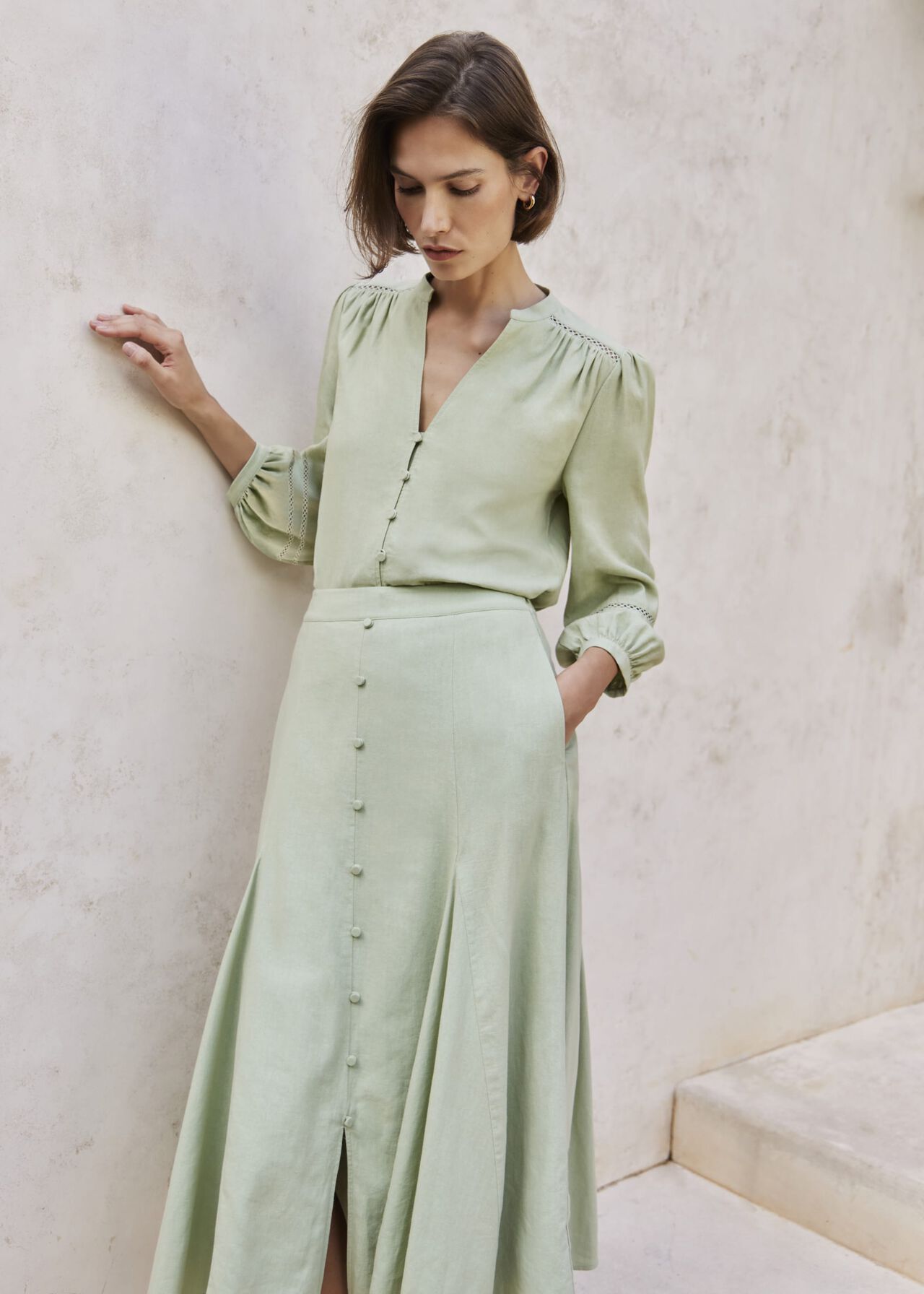 Emberlynn Skirt, Pale Sage, hi-res